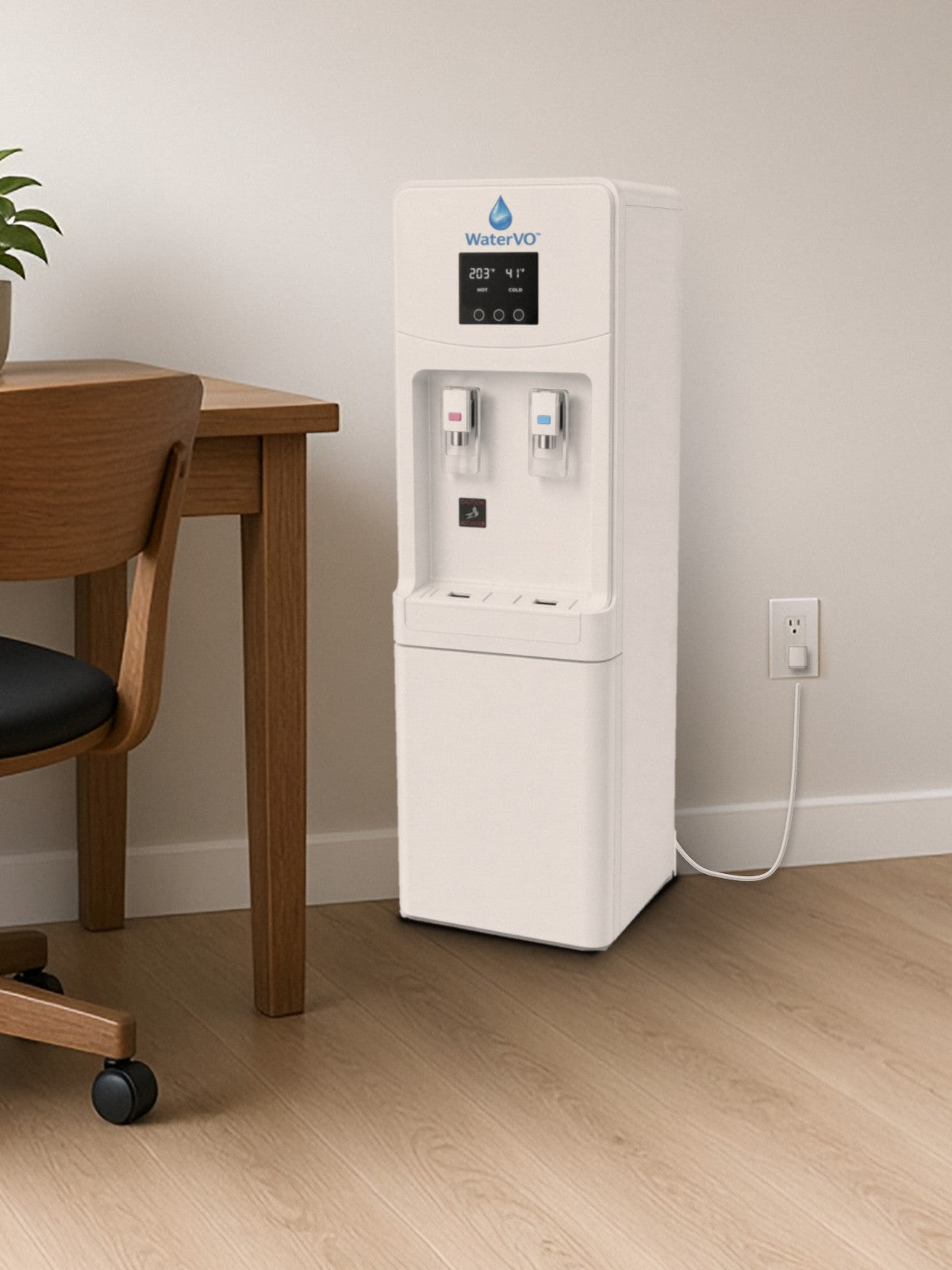 WaterVO Floor water-from-air unit in a home office