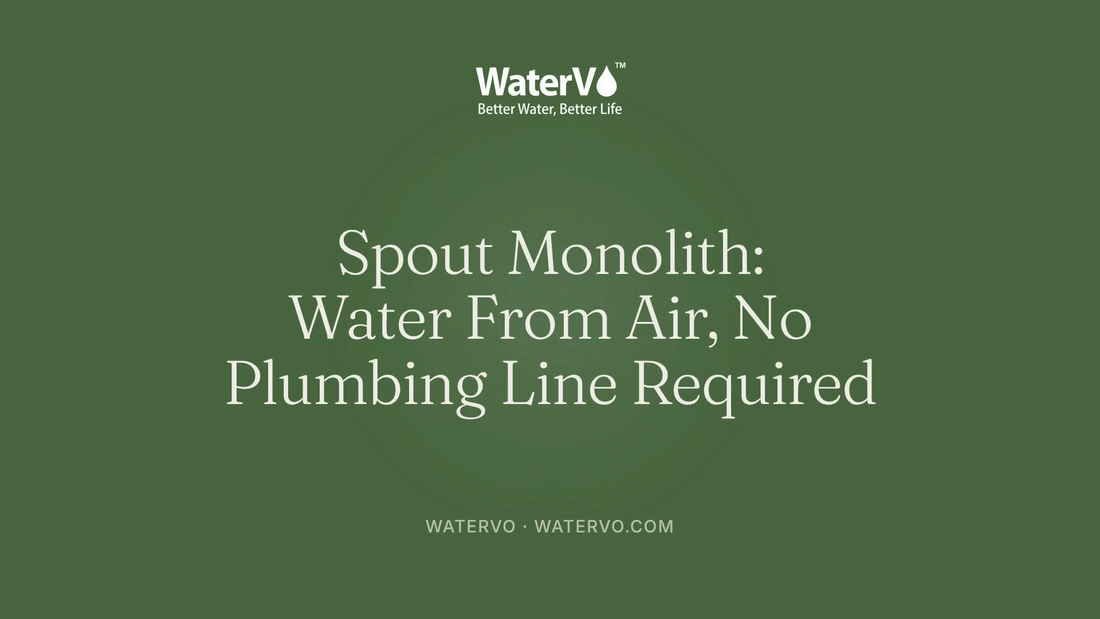 Spout Monolith: Water From Air, No Plumbing Line Required