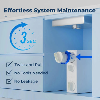 RO500AK-BN NSF Certified Tankless Reverse Osmosis Water Filtration System